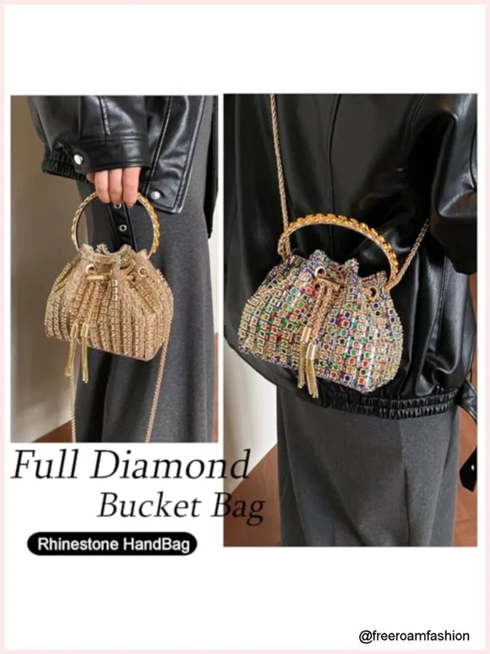 Rhinestone Evening Bag Sparkly Bling Clutch Purse Diamond Handbag for Party